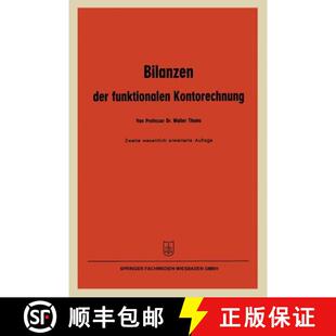 Bilanzen 4周达 Der Funktionalen 9783663127376 Kontorechnung
