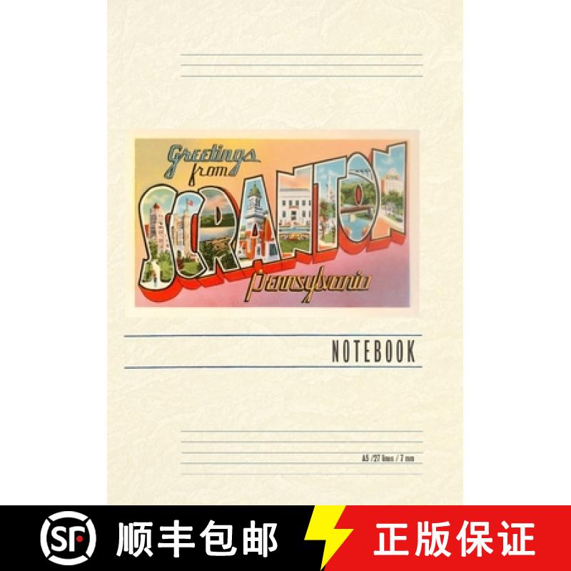 【3-4周达】Vintage Lined Notebook Greetings from Scranton, Pennslyvania [9798385444830]