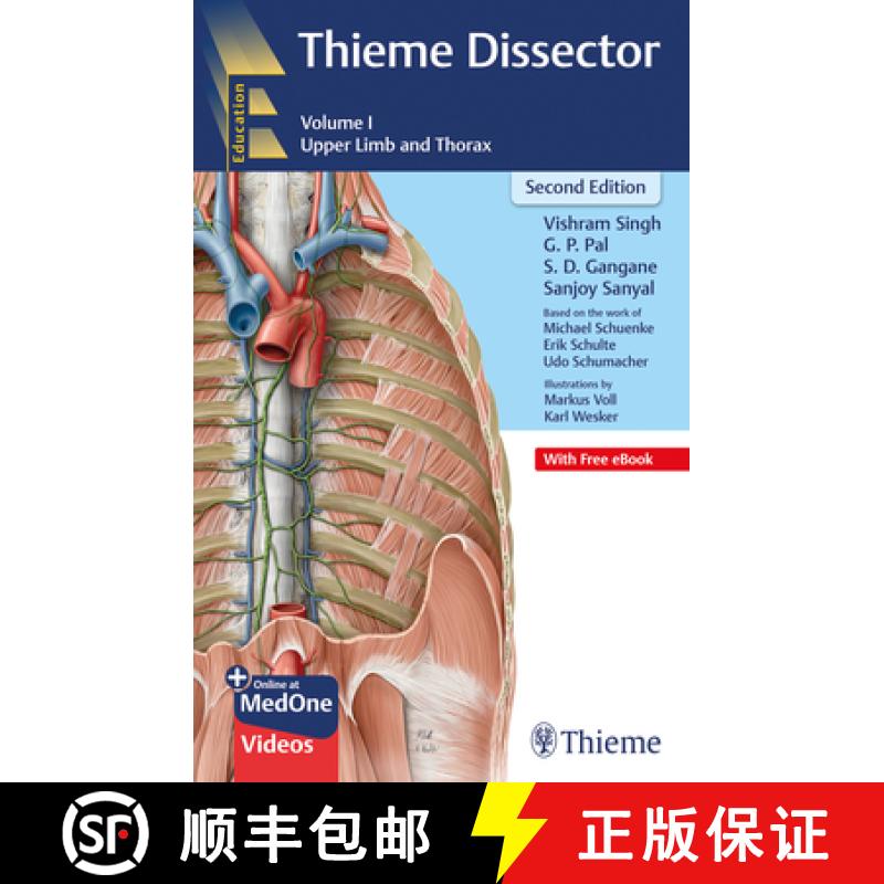 【3-4周达】Thieme Dissector Volume 1: Upper Limb and Thorax [9789392819094]
