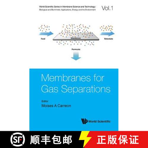 【3-4周达】精装 MEMBRANES FOR GAS SEPARATIONS [9789813207707]