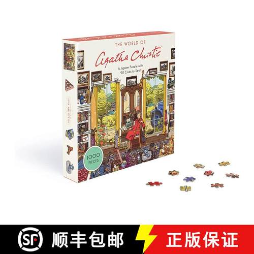 【3-4周达】拼图 阿加莎克里斯蒂的世界 The World of Agatha Christie 1000-Piece Jigsaw: 1000-Piece Jigsa... [9781399600910]