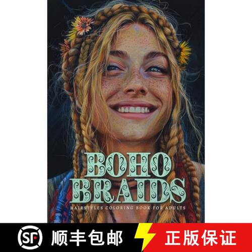 【3-4周达】Boho Braids Hairstyles Coloring Book for Adults: Girl Portraits Coloring Book - Boho Color... [9783759802859]