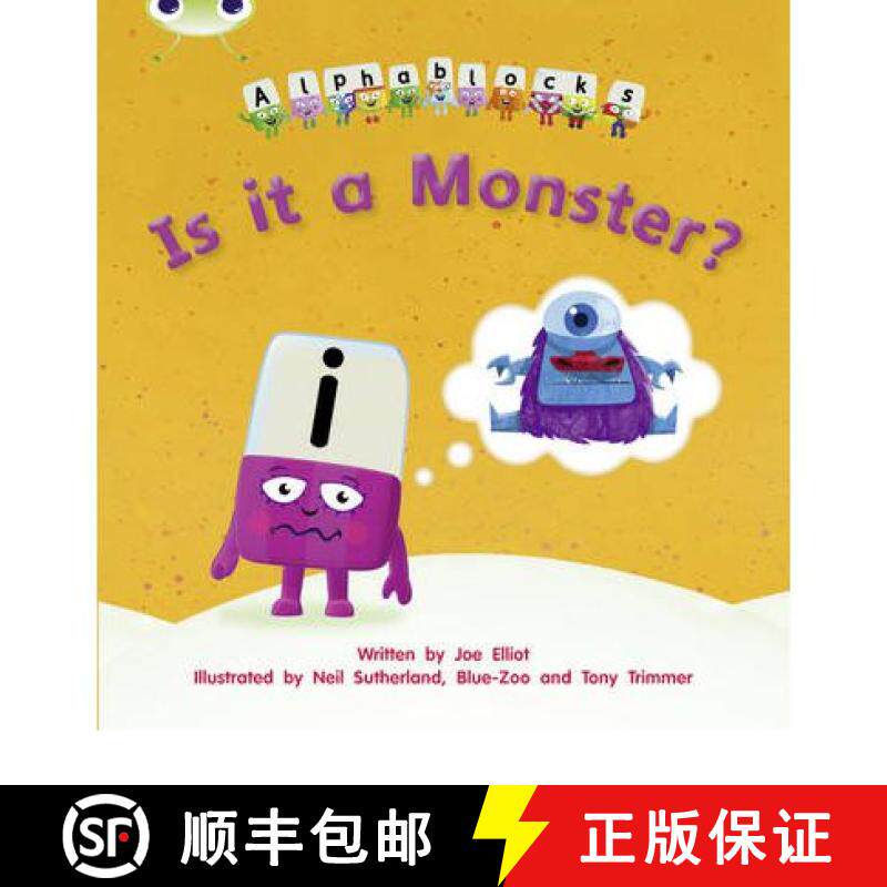 【3-4周达】Bug Club Phonics Alphablocks Reception Phase 3 Set 11 Is it a Monster? [9781408279656]