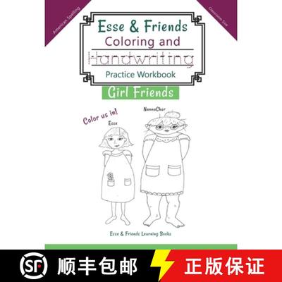 【3-4周达】Esse & Friends Coloring and Handwriting Practice Workbook Girl Friends: Sight Words Activi... [9780648738602]
