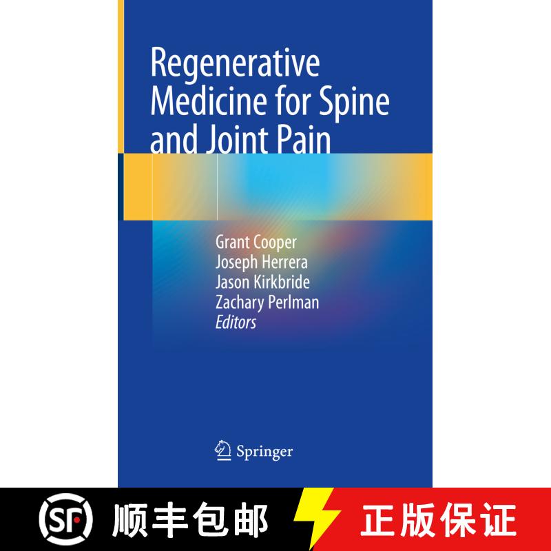 【3-4周达】精装 Regenerative Medicine for Spine and Joint Pain [9783030427702]图片
