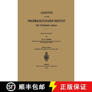 Arbeiten 9783642512124 Band der 4周达 Universität dem aus Erster Pharmazeutischen Berlin Institut