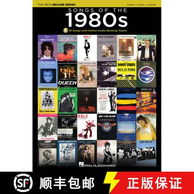 【3-4周达】Songs of the 1980s - The New Decade Series with Online Backing Tracks Piano Vocal Guitar S... [9781495000355]
