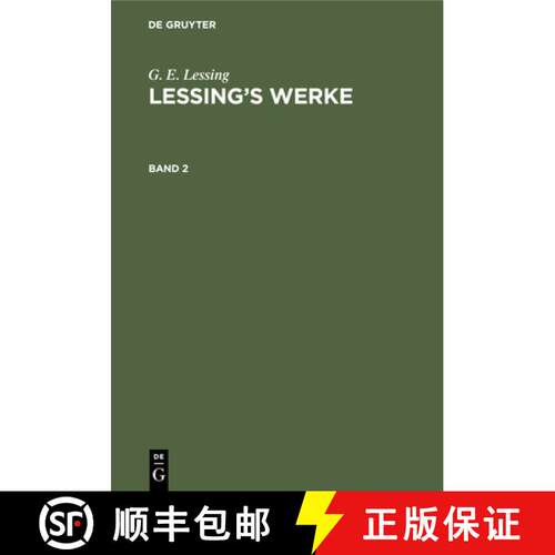 【3-4周达】精装 G. E. Lessing: Lessing's Werke. Band 2 [9783112345115]