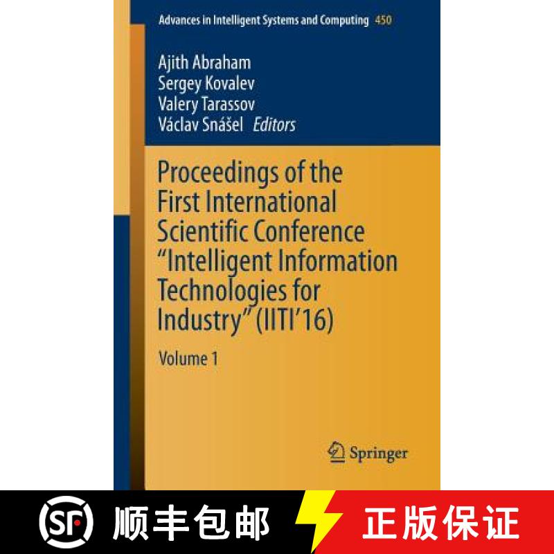 【3-4周达】Proceedings of the First International Scientific Conference Intelligent Information Techn... [9783319336084]