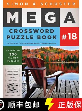 【3-4周达】Simon & Schuster Mega Crossword Puzzle Book #18, Volume 18 [9781501194771]