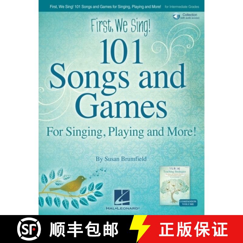 【2-3周达】First We Sing! 101 Songs & Games: For Singing, Playing, and More! by Susan Brumfield - Boo... [9781705127506]