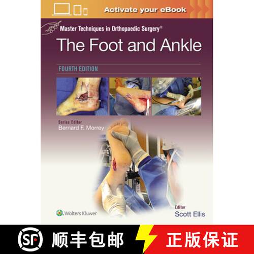 【3-4周达】Master Techniques in Orthopaedic Surgery: The Foot and Ankle: Print + eBook with Multimedia [9781975199418]