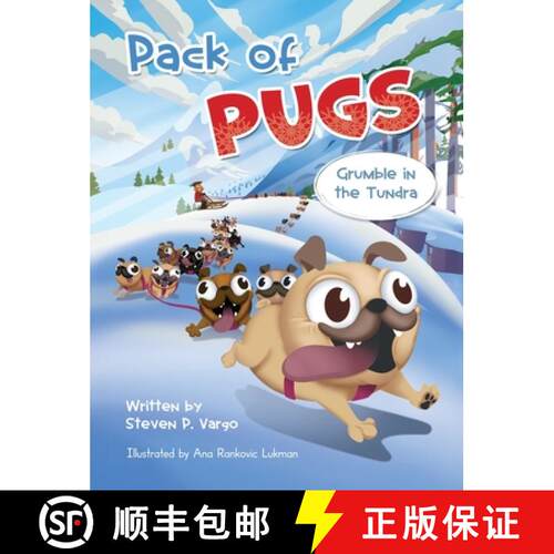 【3-4周达】精装 Pack of Pugs: Grumble in the Tundra [9798993822600]
