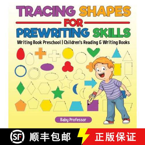 【3-4周达】Tracing Shapes for Prewriting Skills : Writing Book Preschool | Children's Reading & Writi... [9781541925915]
