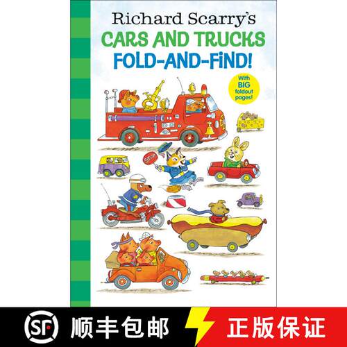 【3-4周达】精装 Richard Scarry's Cars and Trucks Fold-and-Find! [9780593807675]
