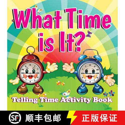 【3-4周达】What Time is It?: Telling Time Activity Book [9781681856308]