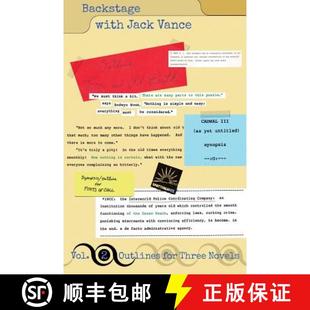 9781619473522 Three Volume Vance with Novels Jack Outlines 4周達(dá) Backstage for