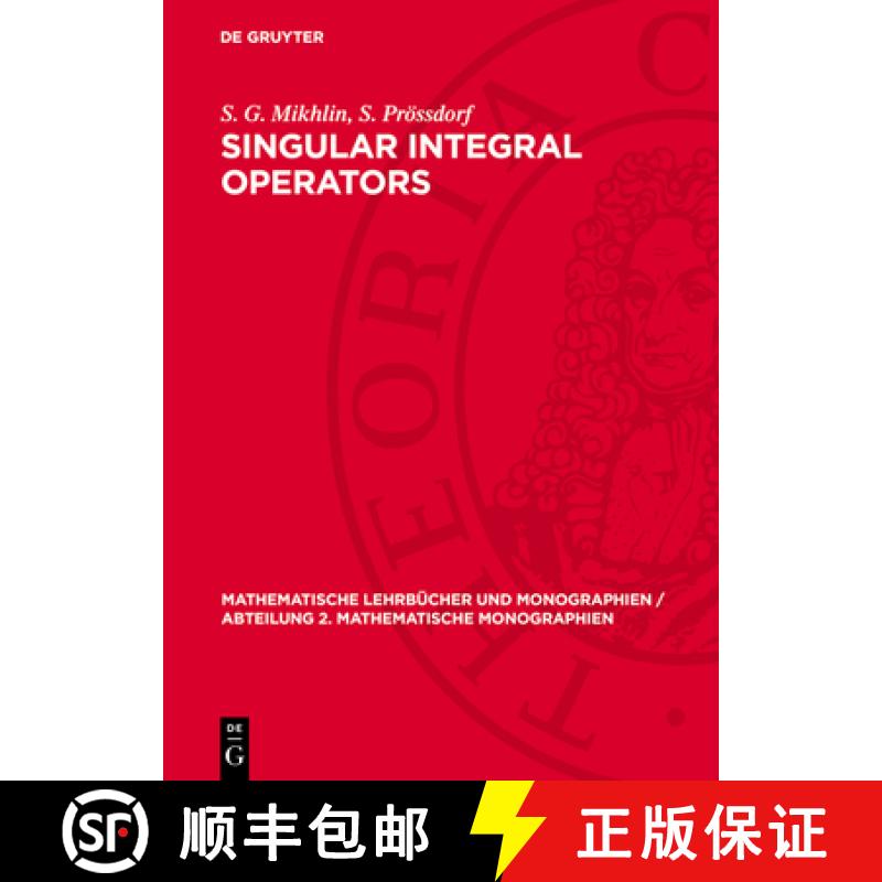 【3-4周达】Singular Integral Operators [9783112719145]
