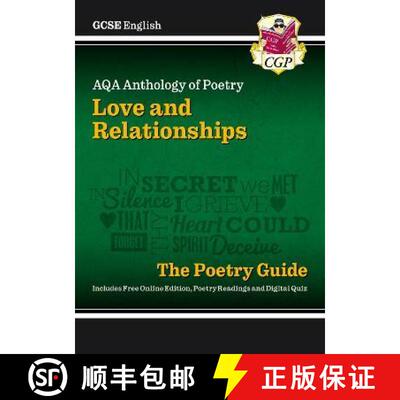 【3-4周达】New GCSE English AQA Poetry Guide - Love & Relationships Anthology inc. Online Edn, Audio ... [9781782943624]