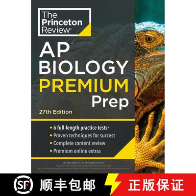 【3-4周达】Princeton Review AP Biology Premium Prep, 27th Edition: 6 Practice Tests + Complete Conten... [9780593517567]