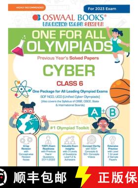 【3-4周达】Oswaal One For All Olympiad Previous Years' Solved Papers, Class-6 Cyber Book (For 2023 Exam) [9789356345218]