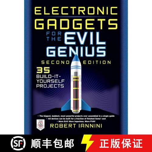 【3-4周达】Electronic Gadgets for the Evil Genius: 21 New Do-It-Yourself Projects [9780071790598]