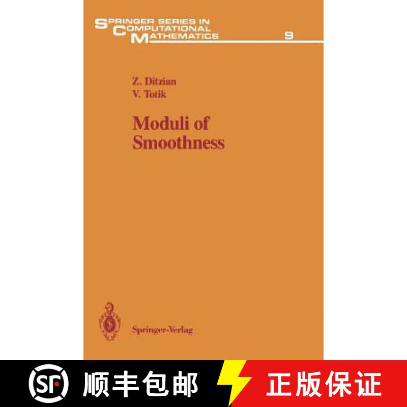 【3-4周达】Moduli of Smoothness [9781461291510]