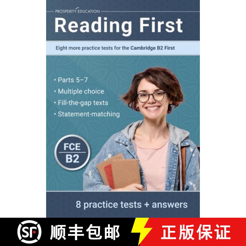 【2-3周达】Reading First: Eight more practice tests for the Cambridge B2 First: Eight more practice t... [9781915654069]