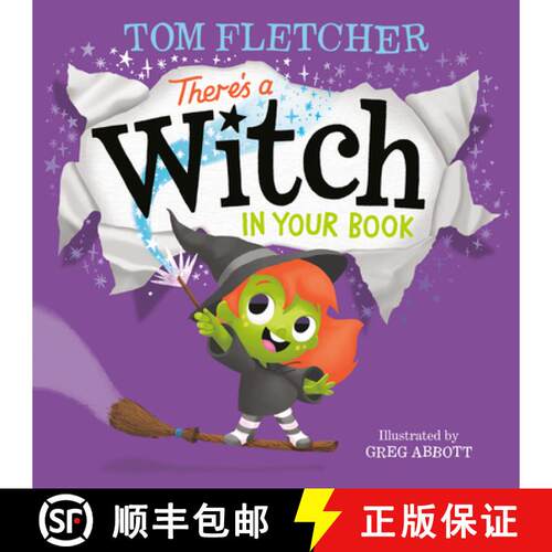 【3-4周达】精装 There's a Witch in Your Book: An Interactive Book for Kids and Toddlers [9780593125151]