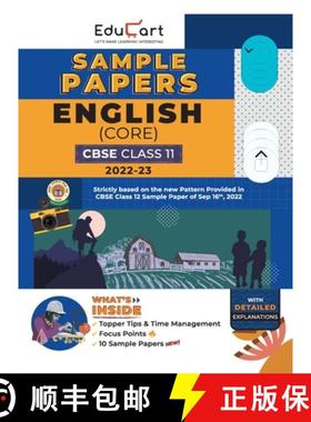 【3-4周达】Educart CBSE Class 11 ENGLISH CORE Sample Papers 2022-23 (Based On New Pattern with Detail... [9789355617736]