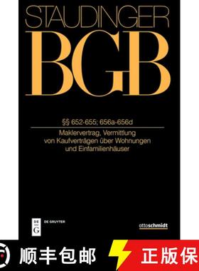 【3-4周达】§§ 652-655; 656a-656d: (Maklervertrag, Vermittlung Von Kaufverträgen Über Wohnungen Un... [9783805913270]