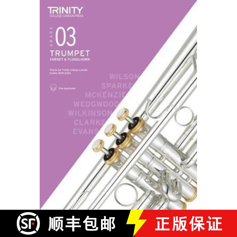 【3-4周达】Trinity College London Trumpet, Cornet & Flugelhorn Exam Pieces From 2019. Grade 3 [9780857367723]