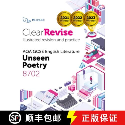 【3-4周达】ClearRevise AQA GCSE English Literature: Unseen poetry [9781916518032]