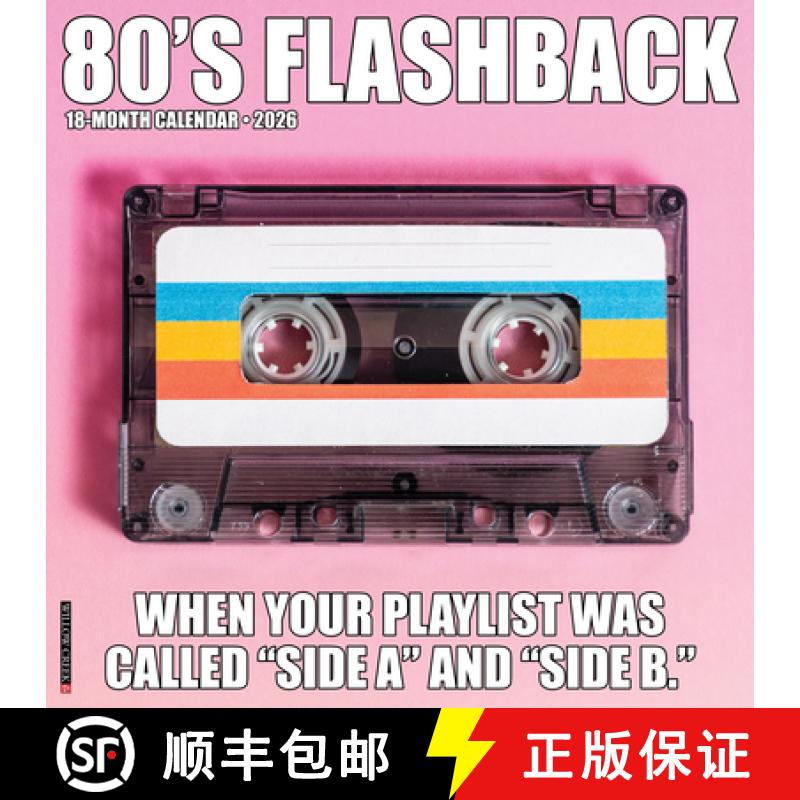 【3-4周达】80's Flashback 2026 12 X 12 Wall Calendar [9781549249747]