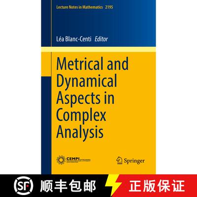 【3-4周达】Metrical and Dynamical Aspects in Complex Analysis (1st ed. 2017) [9783319658360]