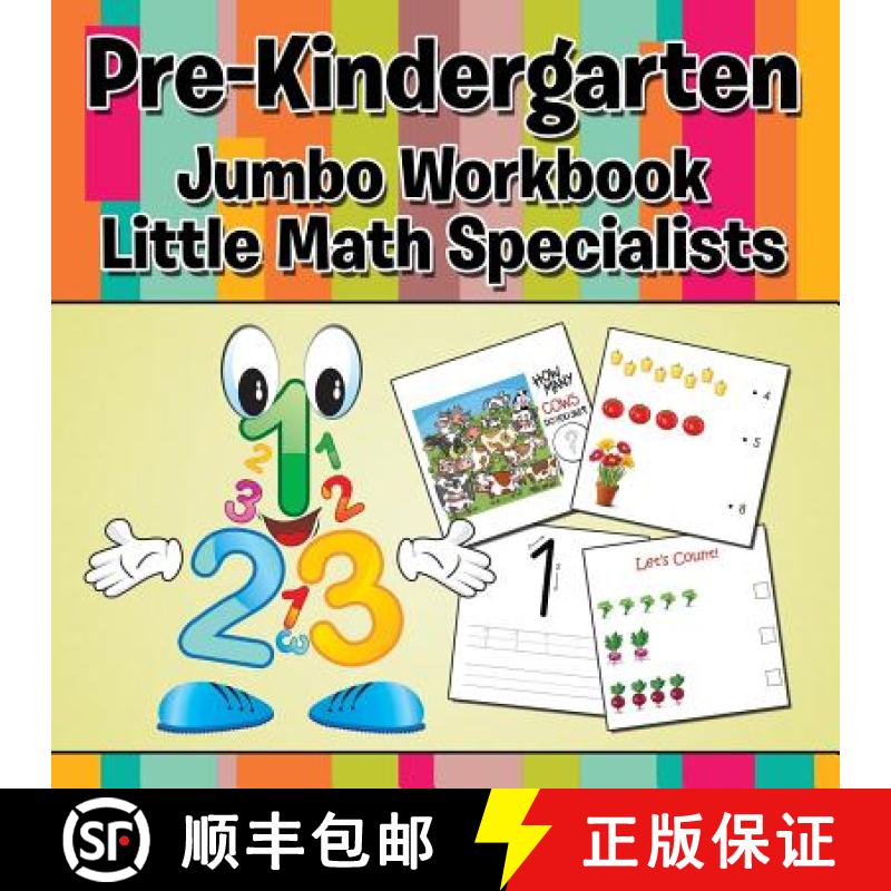 【3-4周达】Pre-Kindergarten Jumbo Workbook: Little Math Specialists [9781681855509]