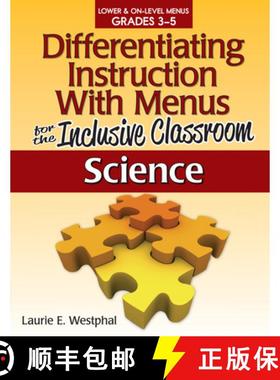 【3-4周达】Differentiating Instruction with Menus for the Inclusive Classroom: Science: Lower & On-Le... [9781593638870]