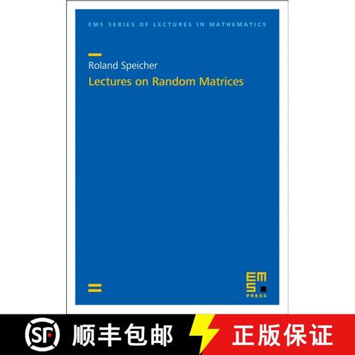 预订 Lectures on Random Matrices [9783985470754]