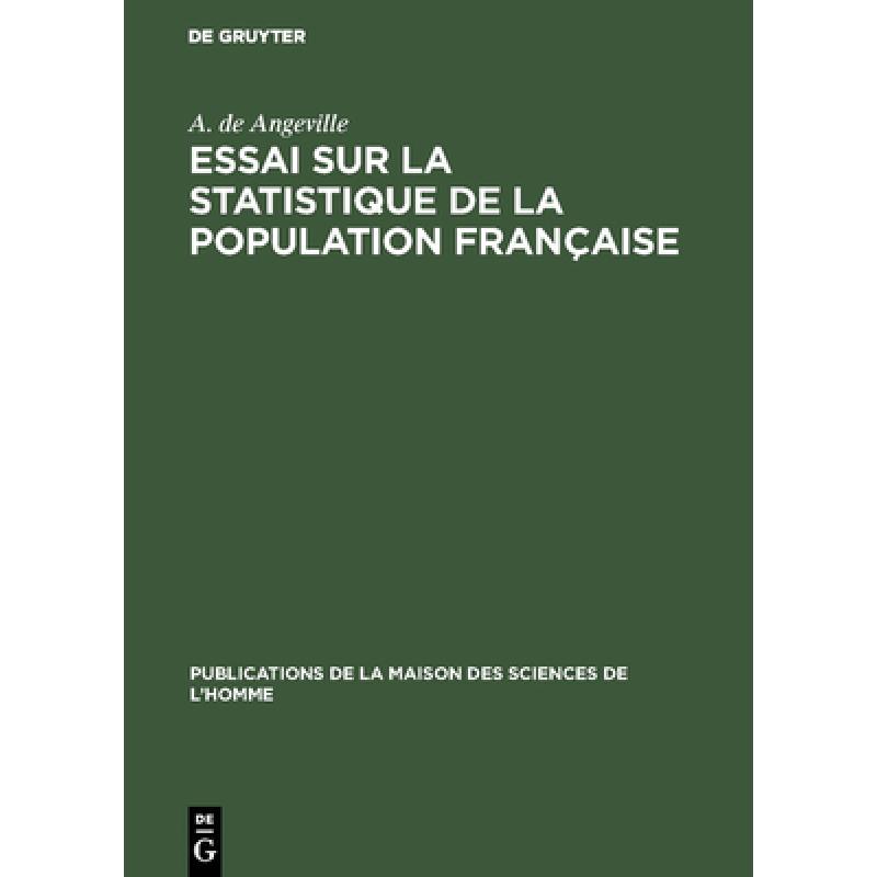 预订 Essai sur la statistique de la population française[9789027962881]-封面