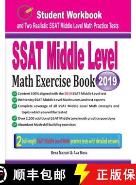 【3-4周达】SSAT Middle Level Math Exercise Book: Student Workbook and Two Realistic SSAT Middle Level... [9781970036411]