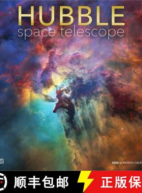 预订 Hubble Space Telescope 2026 12 X 24 Inch (Hanging) Monthly Square Wall Calendar Foil Stamped Cov... [9798330703784]