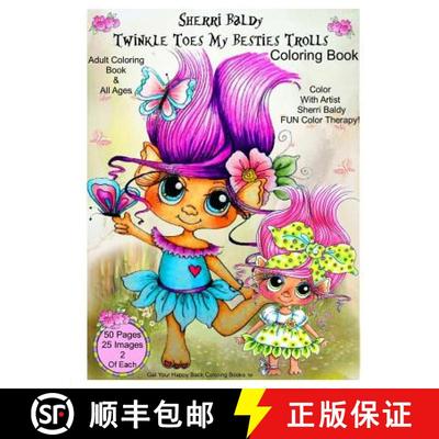 预订 Sherri Baldy Twinkle Toes My Besties Trolls Coloring Book [9781945731143]
