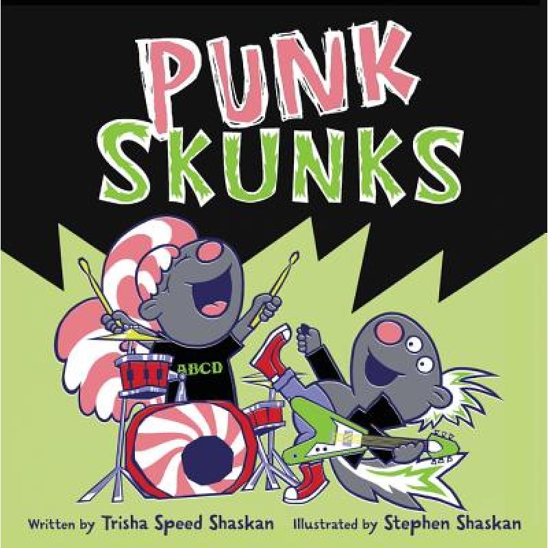 【4周达】Punk Skunks [9780062363961] 书籍/杂志/报纸 儿童读物原版书 原图主图