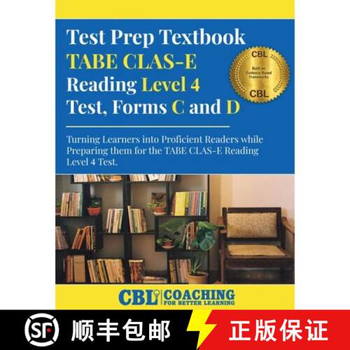 【3-4周达】Test Prep Textbook TABE CLAS-E Reading Level 4 Test, Forms C and D [9798256205478]