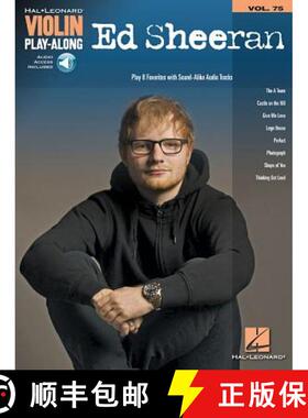 【3-4周达】Ed Sheeran - Violin Play-Along Volume 75 Book/Online Audio [With Access Code] [9781540025111]