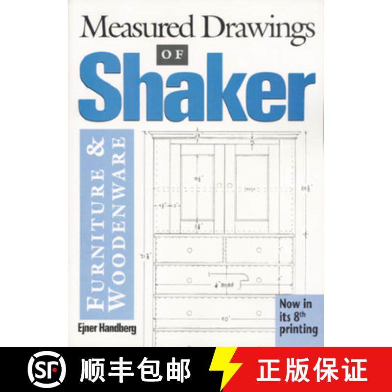 预订 Measured Drawings of Shaker Furniture and Woodenware [9780936399201]