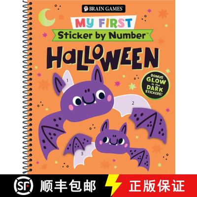 【3-4周达】Brain Games - My First Sticker by Number: Halloween [9781639388271]
