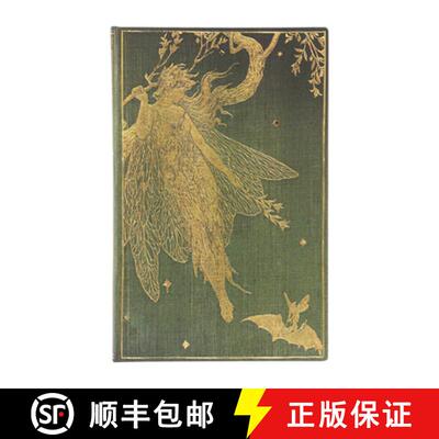 【3-4周达】Paperblanks Olive Fairy Lang's Fairy Books Dot-Grid Planners Maxi Dot Grid Elastic Band Cl... [9781439796450]