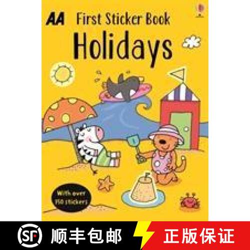 【3-4周达】First Sticker Book Holidays [9780749581558]
