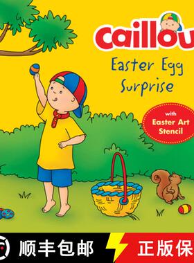 【3-4周达】Caillou, Easter Egg Surprise [With Easter Egg Stencil] [9782897182564]